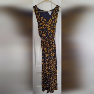 Nicole Miller Blue and Yellow Jumpsuit Size XS